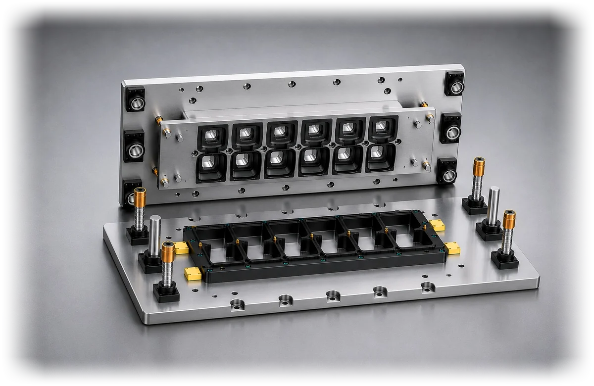 A Yong Heng inline punch and die stamping mold.